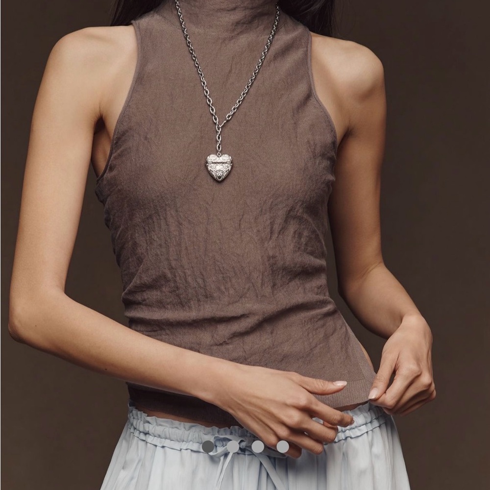 NWT Pilcro Mock-Neck Knit Tank – Anthropologie - high end NWT